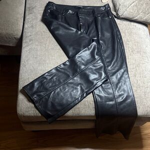 Marc New York Black Faux Leather Pants